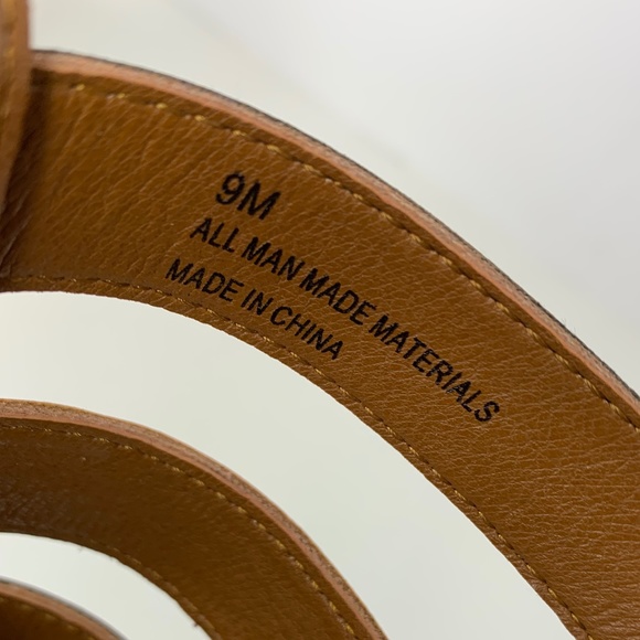 Dolce by Mojo Moxy Tan Chunky Sandals Stacked Heel Ankle Strap Women's S… - Picture 14 of 15